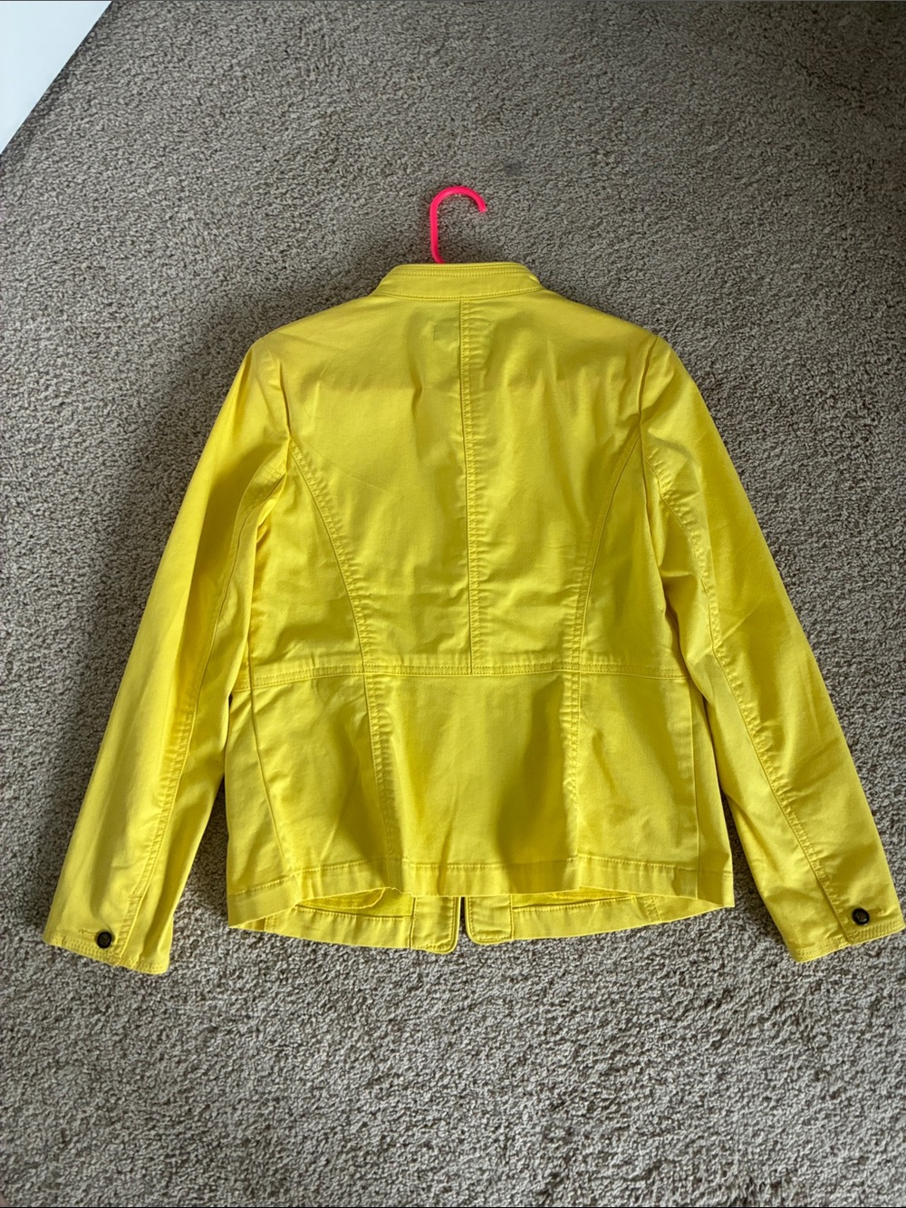 Talbots Yellow Button-Front Jacket - Picture 5 of 6